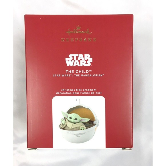 Hallmark Keepsake Mandalorian The Child Grogu Christmas Holiday Ornament Yoda